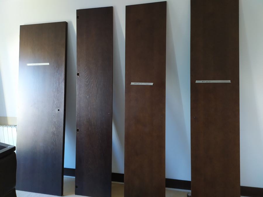 Puertas antes del lacado
