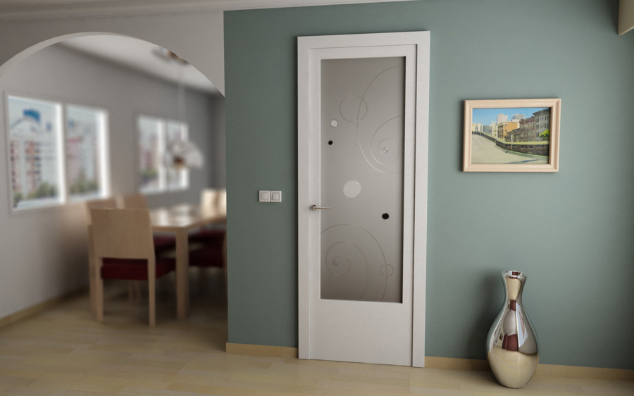 PUERTAS CON VIDRIO DECORACIÓN
