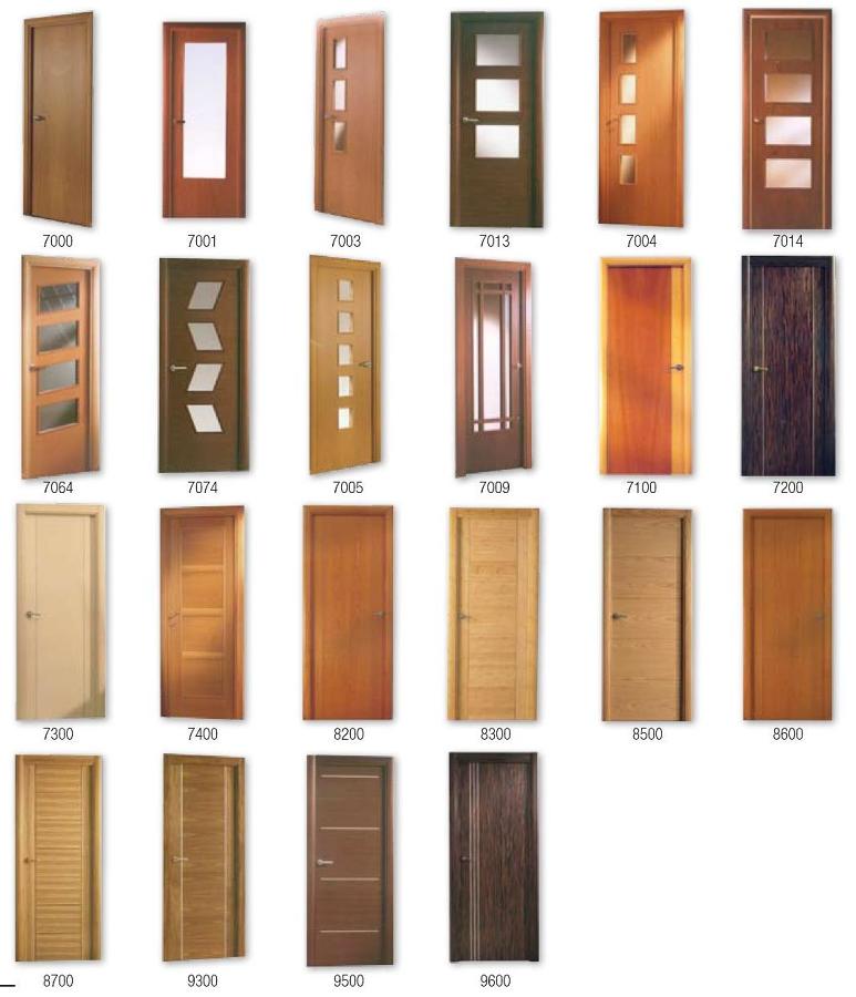 Puertas de madera ciegas o con vidriera