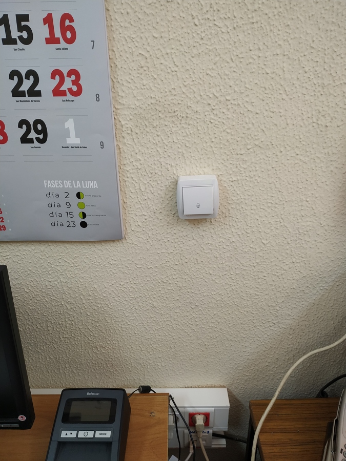 Pulsador del emisor inalámbrico