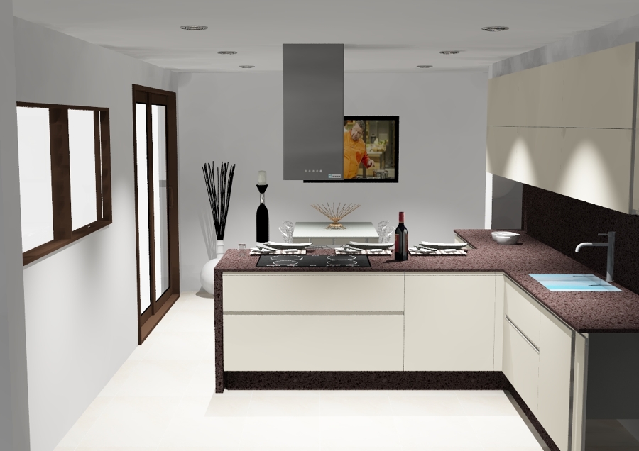 Que fácil es imaginar así tu cocina.