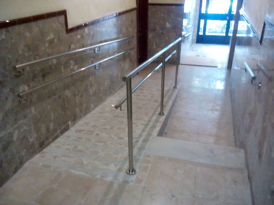 Rampas de acceso terminadas