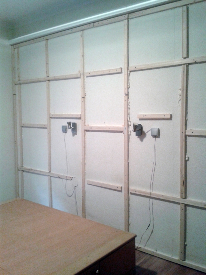 Rastrelado de la pared