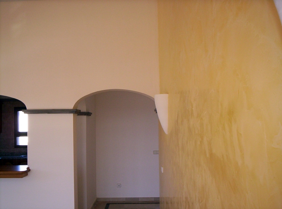 Realización de estuco veneciano.