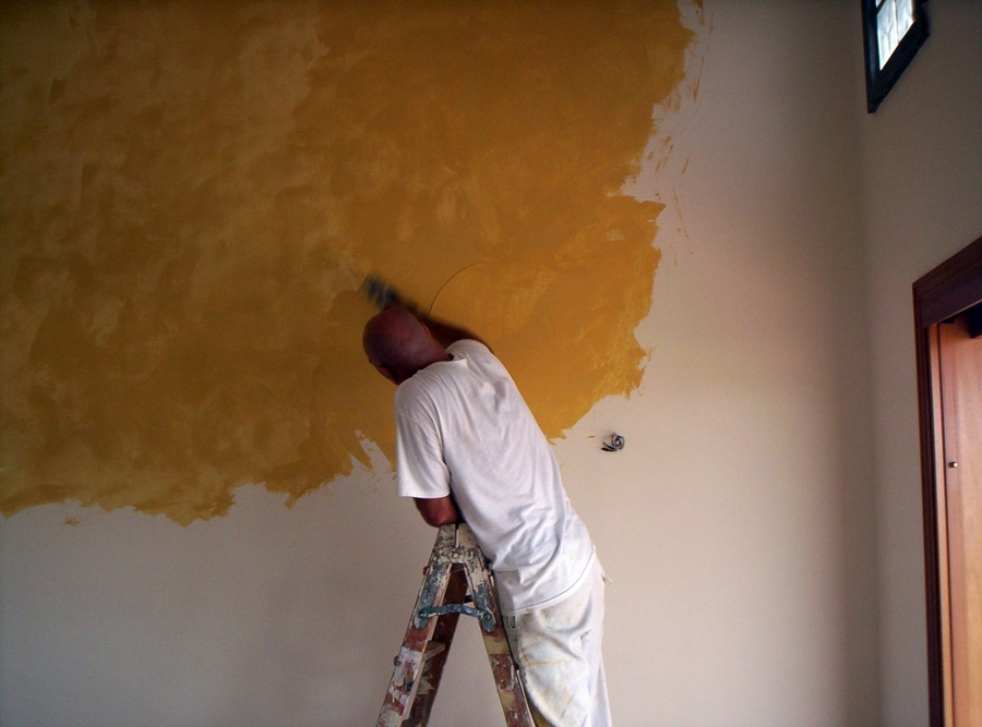 Realización de estuco veneciano.