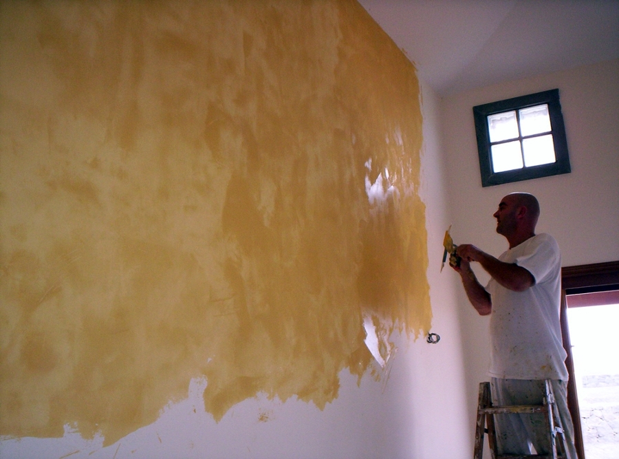 Realización de estuco veneciano.