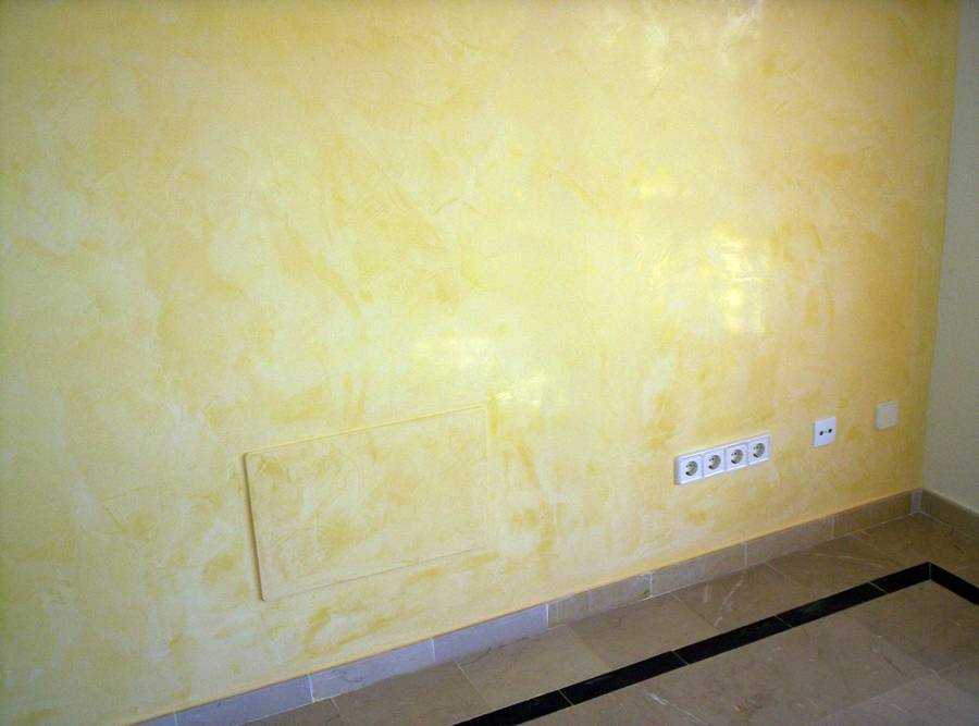 Realización de estuco veneciano.