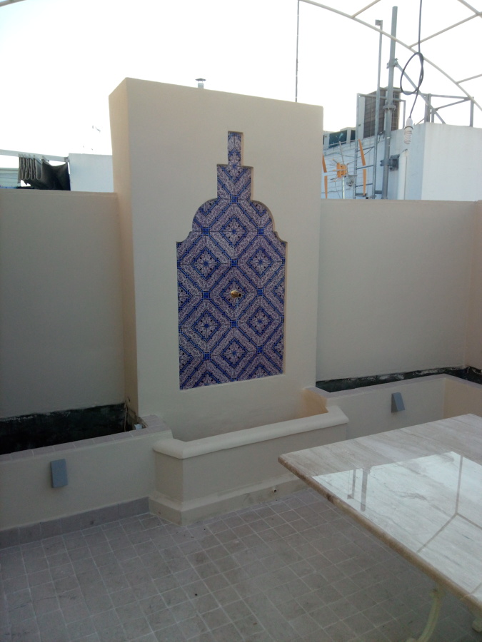 realización de fuente con brocal