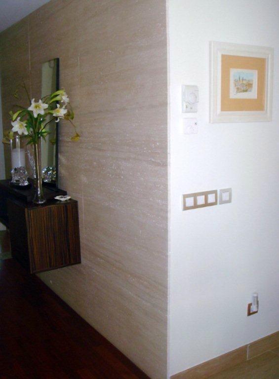 Realización de pared en piedra