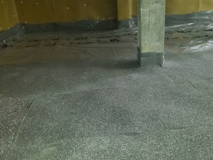 Realización suelo flotante