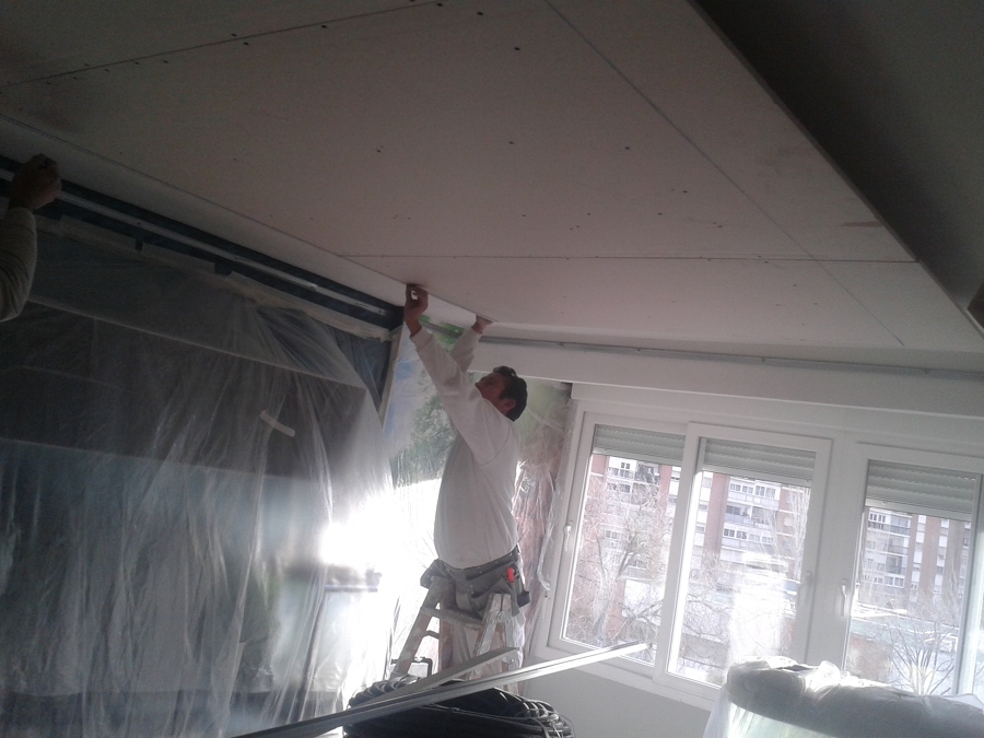 REALIZANDO TECHO CO FRANJA TIPO FOSA PARA TIRA DE LED 