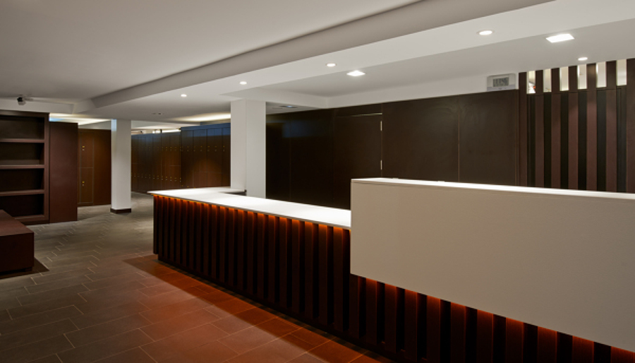 recepción de vestuarios