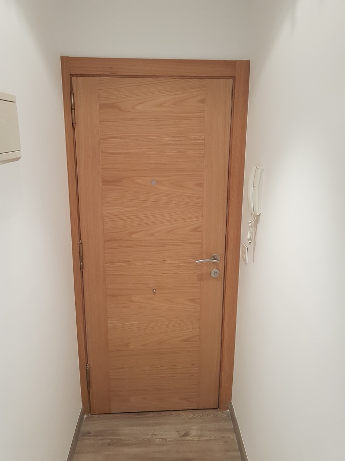 Rechapado puerta entrada.