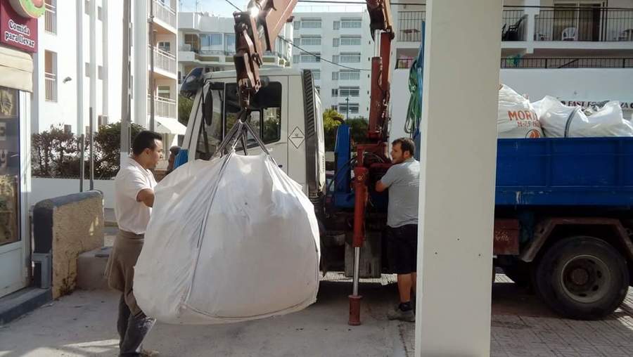 Recojida de escombro RISTORANTE ITALIANO ANIMA IBIZA