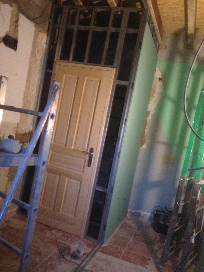 Reforma baño puerta