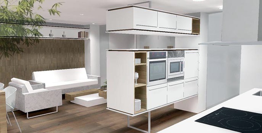 Reforma Cocina-Comedor semiabierto. PANDO. Valencia