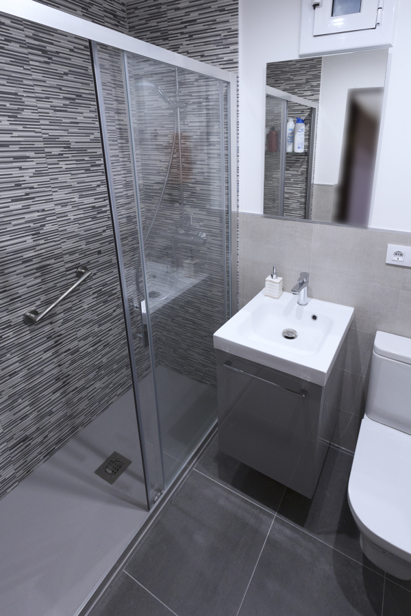 Reforma de baño, vista superior