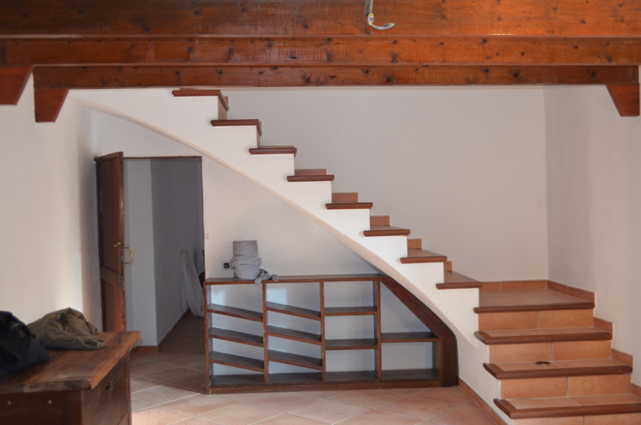 Reforma de escalera rustica 