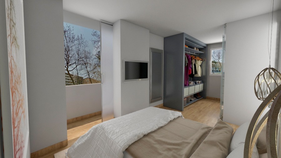 Reforma de habitación, closet y baño