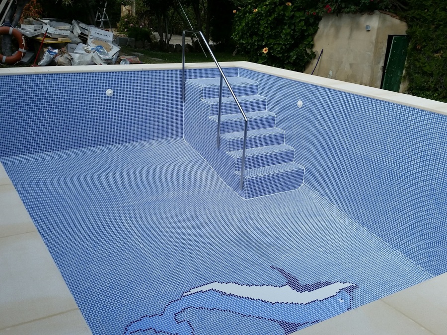 Reforma de piscina casi terminada