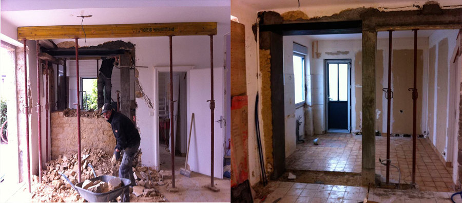 Reforma de vivienda con aperturas de huecos