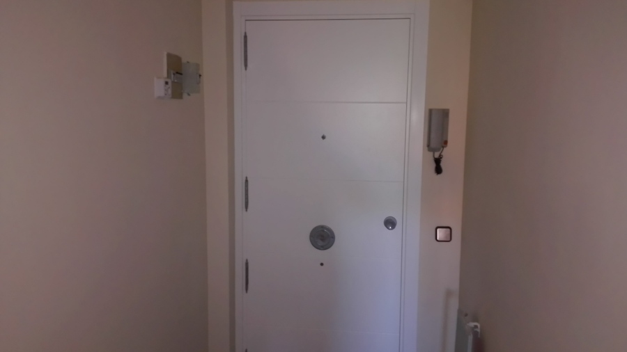 Reforma integral. Panelado puerta de entrada