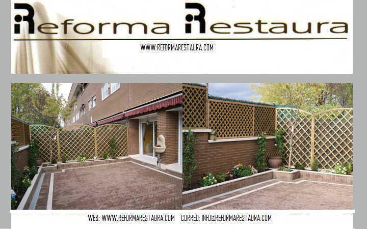 reforma y cerramiente de jardin