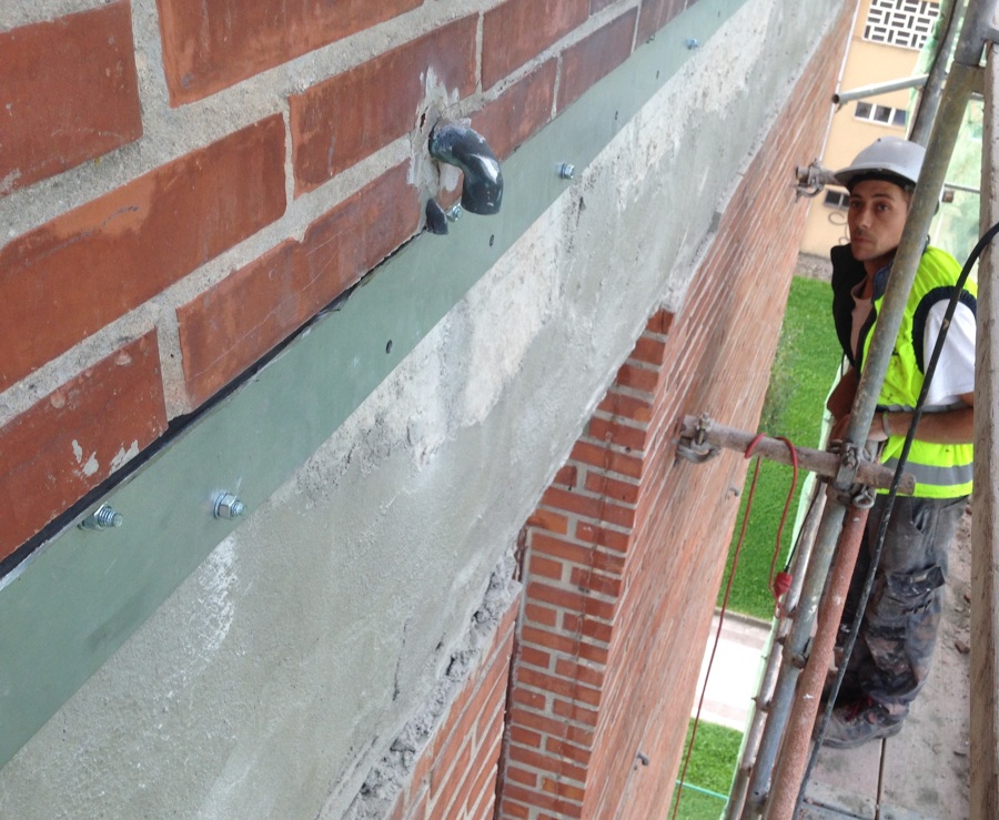Refuerzos, fijaciones y sujecciones estructurales de Fachadas Cantabria .