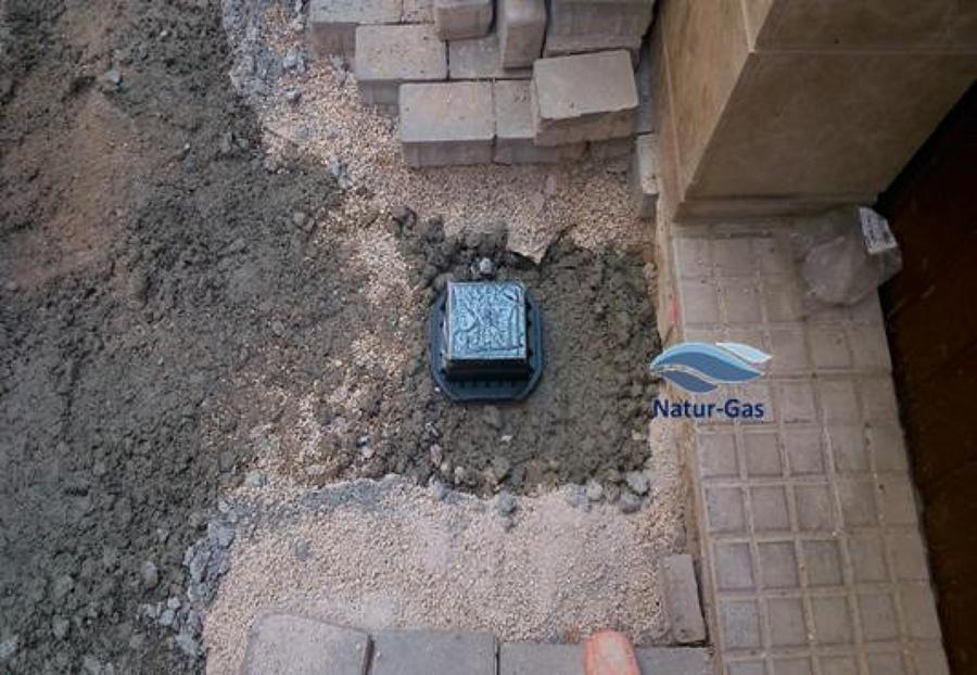 Registro  para conectar tallo empotrado