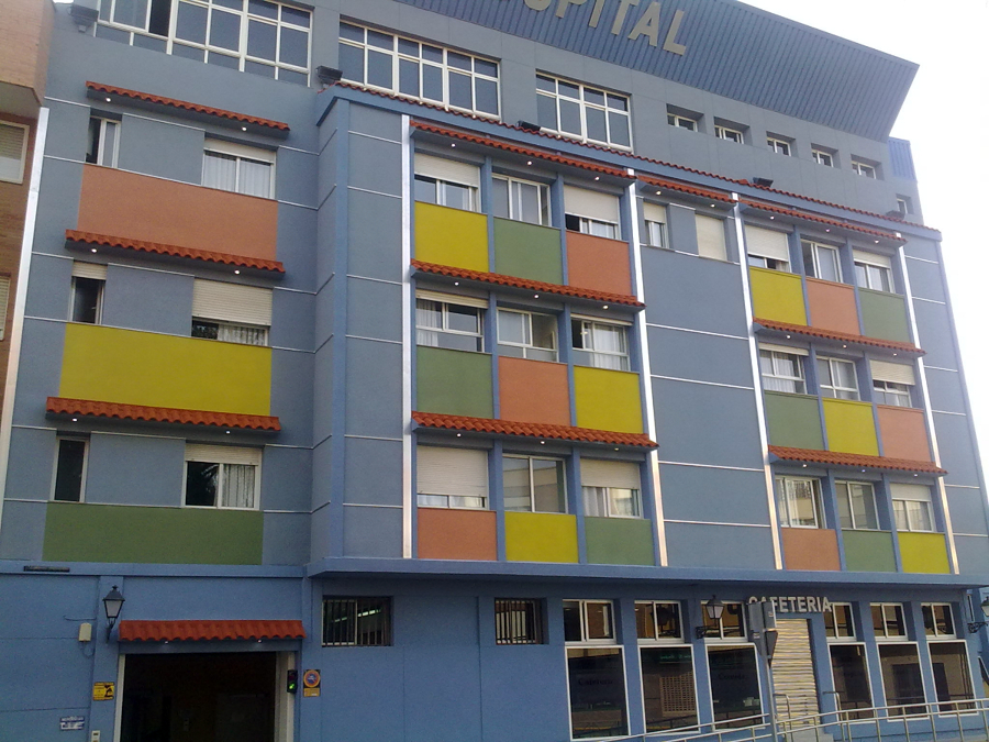 Rehabilitación de fachada con corcho proyectado