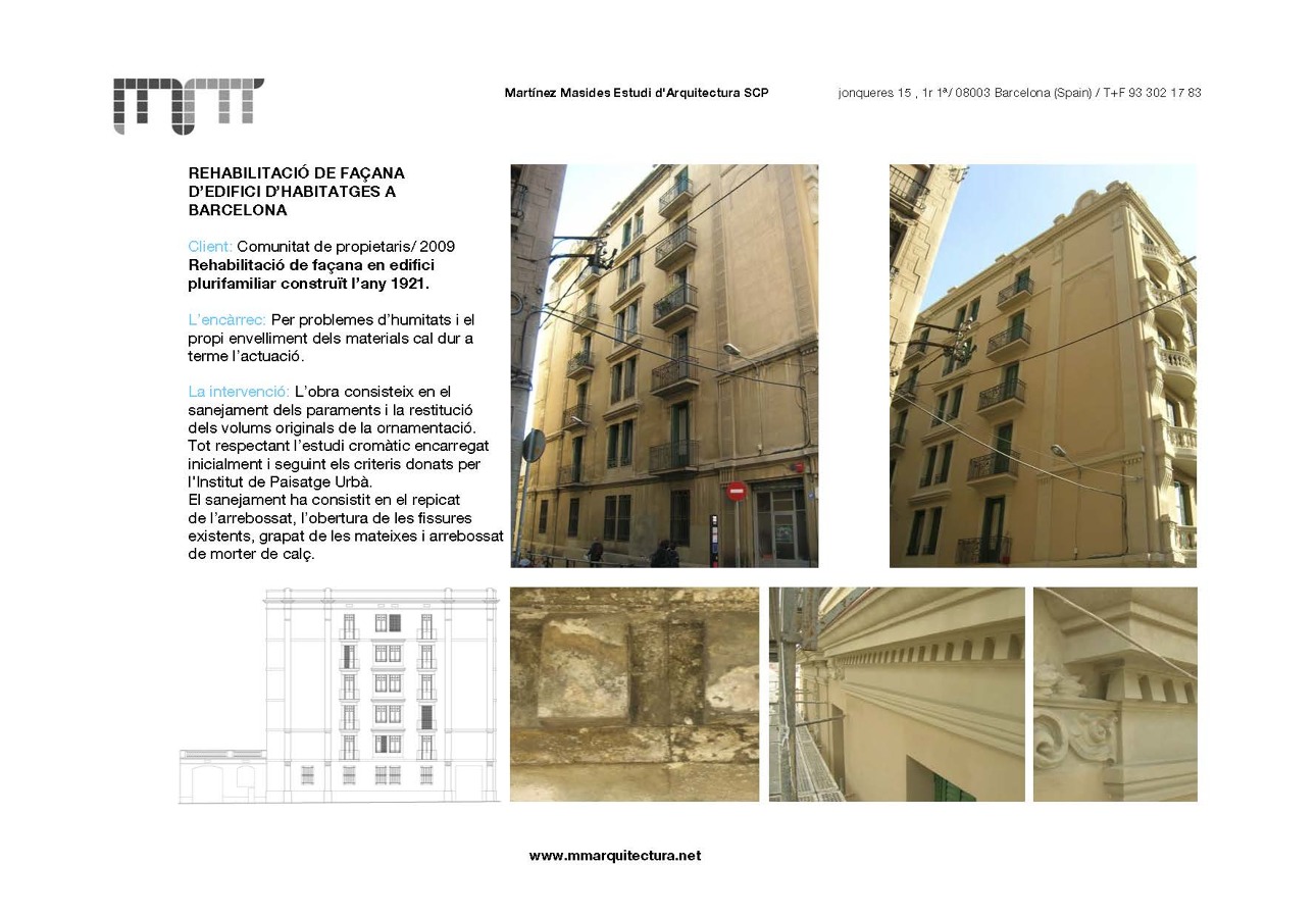 Rehabilitación de fachada edificio de viviendas