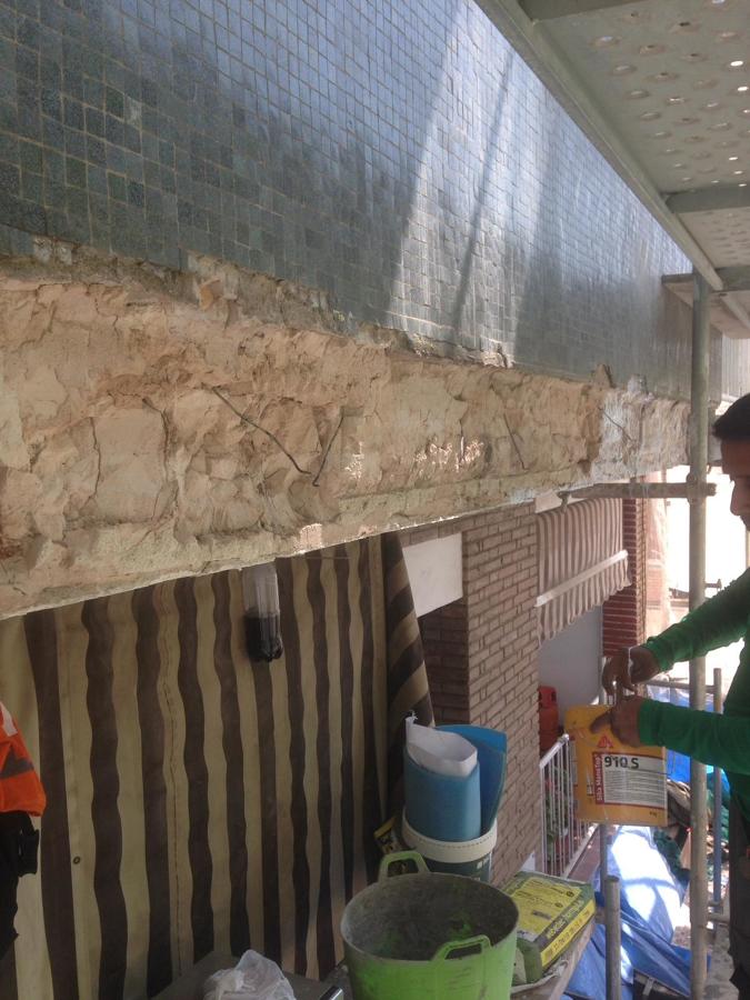 Rehabilitación de vigas y reconstrucción del frontal original