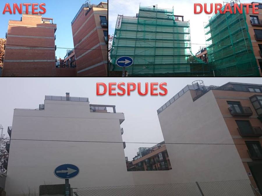 Rehabilitación fachada en Madrid