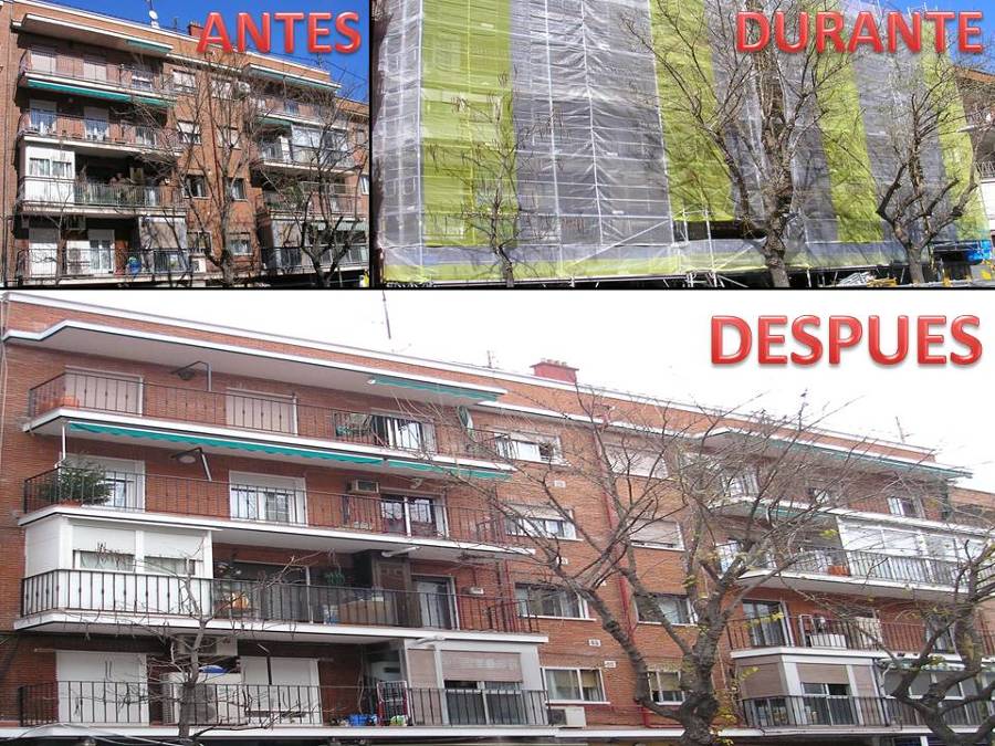 Rehabilitación fachada en Madrid