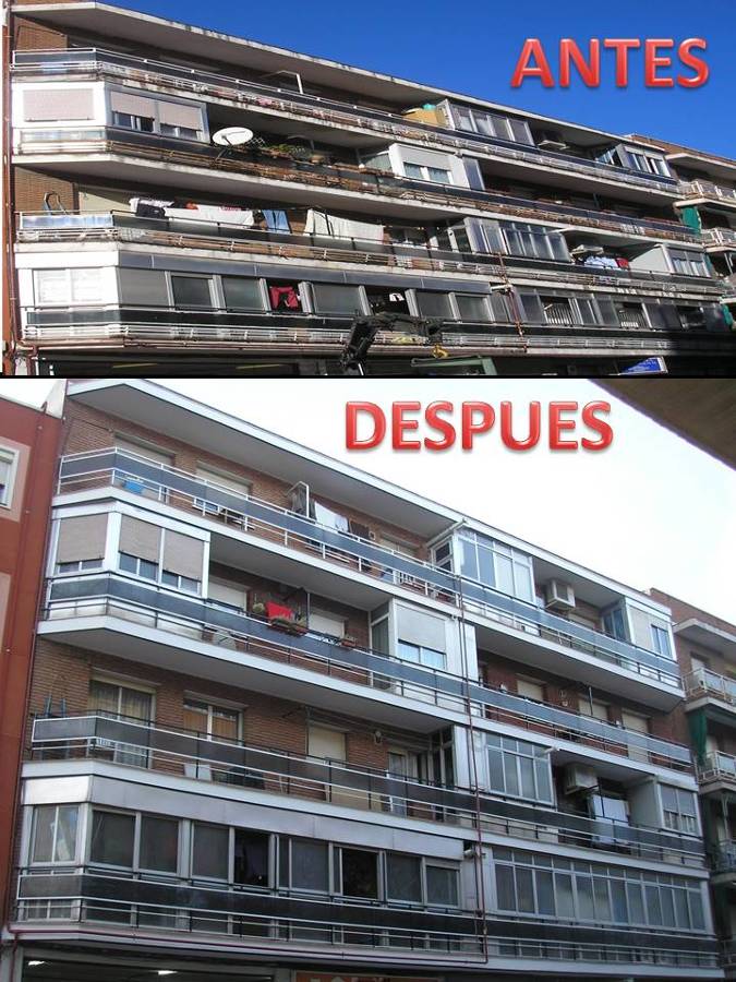 Rehabilitación fachada en Madrid
