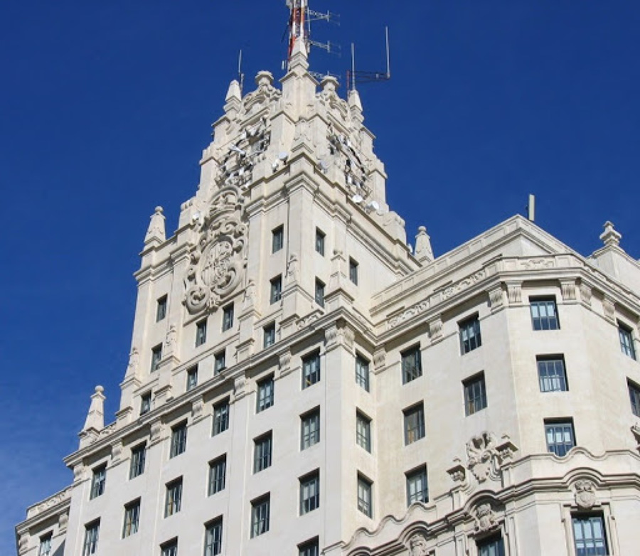 Rehabilitación zonas comunes edificio telefónica,  Gran Via, Madrid