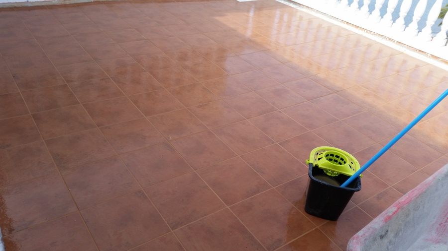 Rejuntado del pavimento 