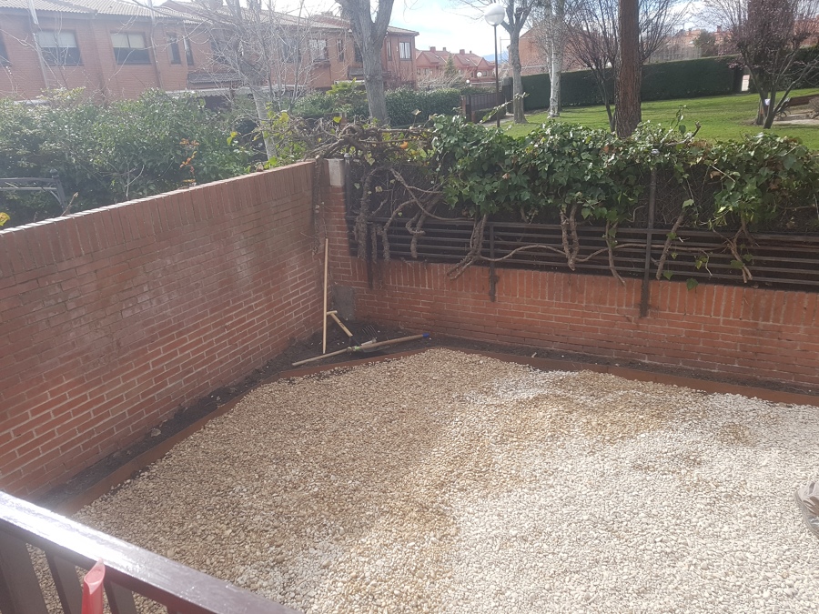 Rellenado de grava para un óptimo drenaje