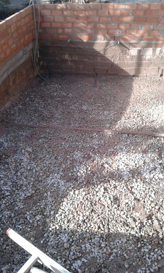 Relleno de piedra para hormigonar