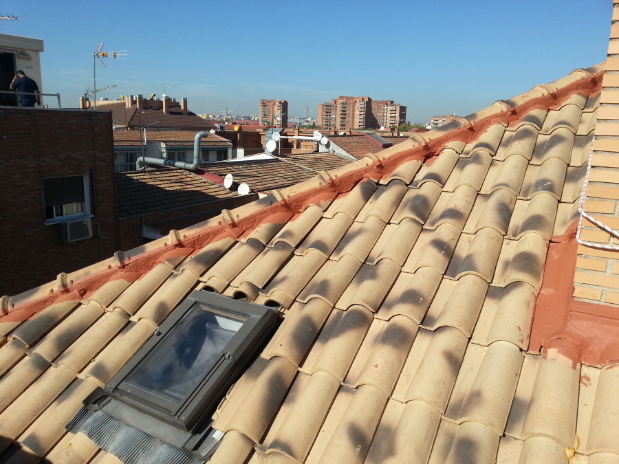 Remate cumbrera acabada