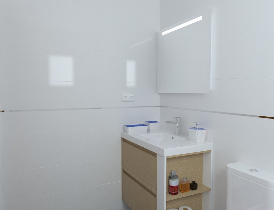 Render 3D baño