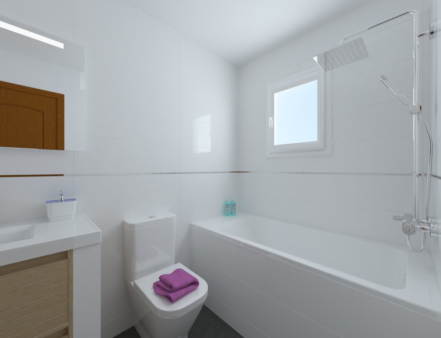 Render 3D baño