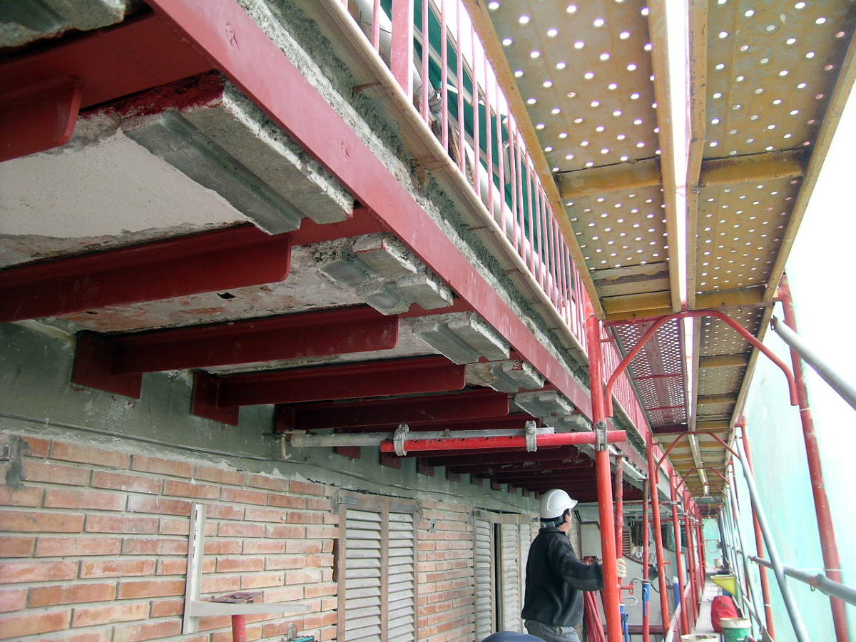 Reparación aluminosis