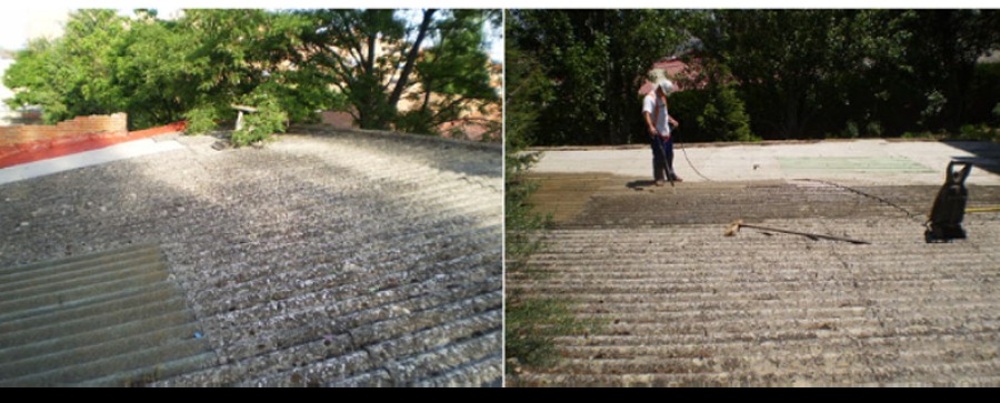 Reparación cubierta de uralita