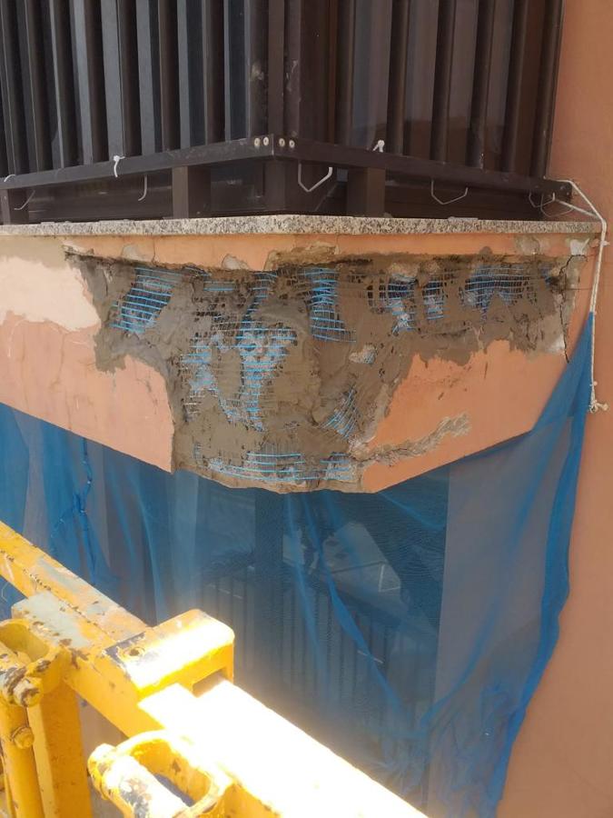 Reparación de grietas y desperfectos en balcones