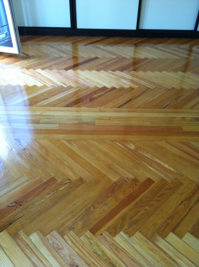 Reparacion de parquet pino melix
