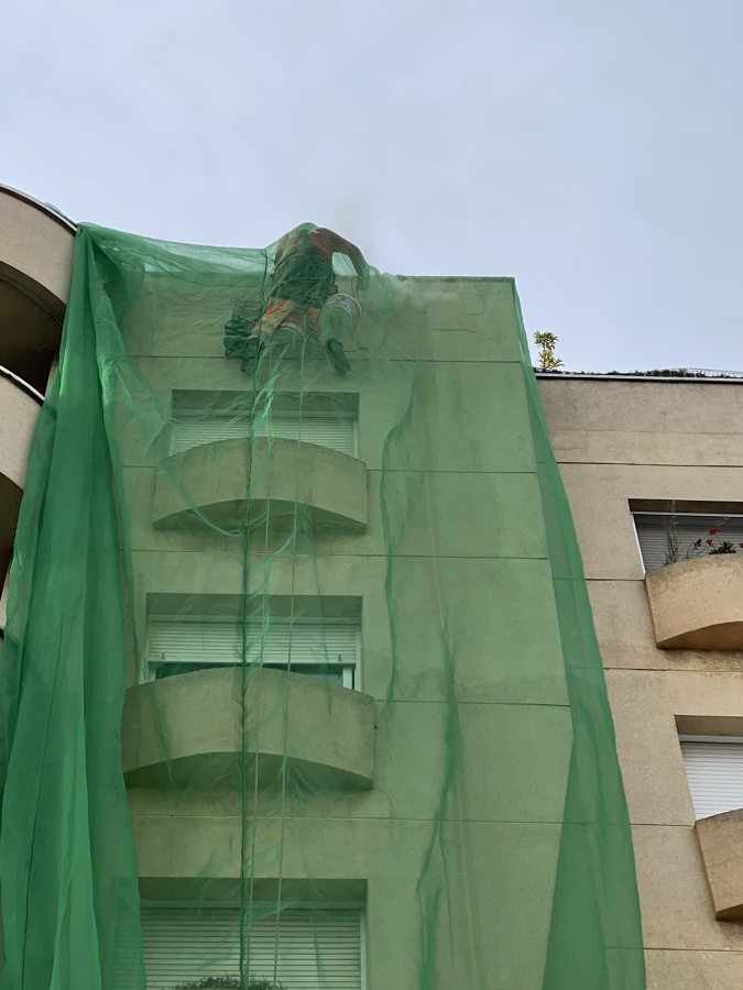 Reparación en altura con trabajos verticales