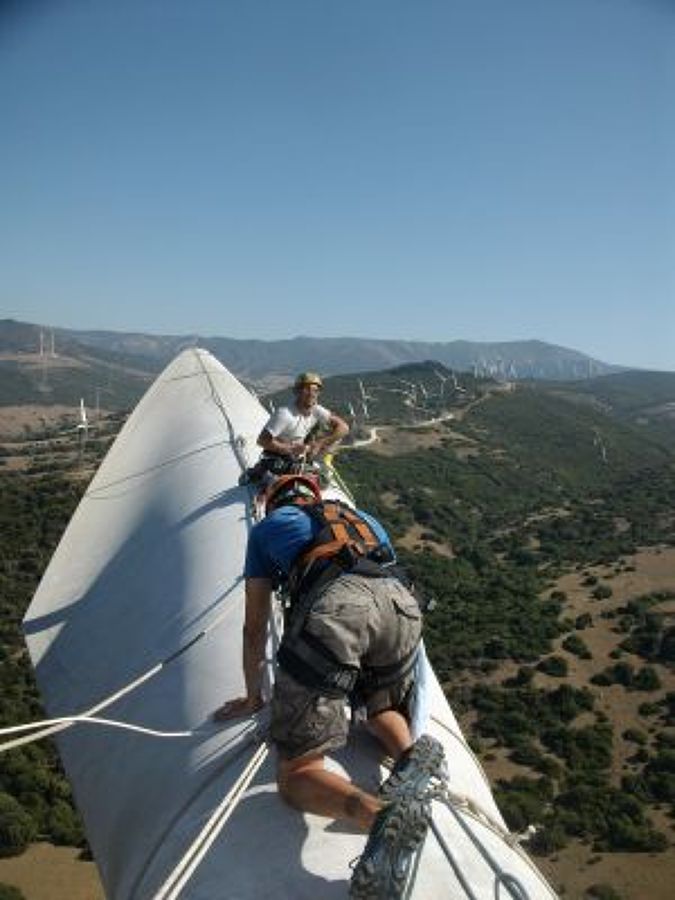Reparación palas aerogenerador