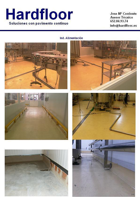 reparación suelo industria alimentación con pavimento epoxi
