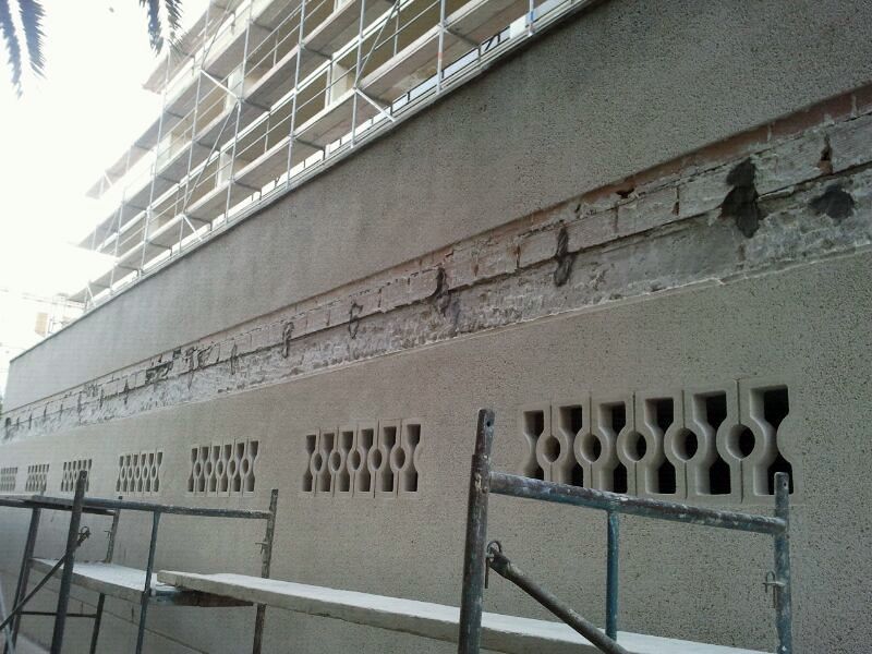 Reparaciones puntuales en fachada